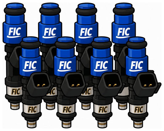 1000cc (100 lbs/hr at OE 58 PSI fuel pressure) FIC Fuel Injector Clinic Injector Set for LS1 engines (High-Z) (is301-1000h)