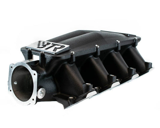 BTR EQUALIZER 1 INTAKE MANIFOLD - CATHEDRAL PORT - BLACK POWDER COAT - IMA-01-BLK